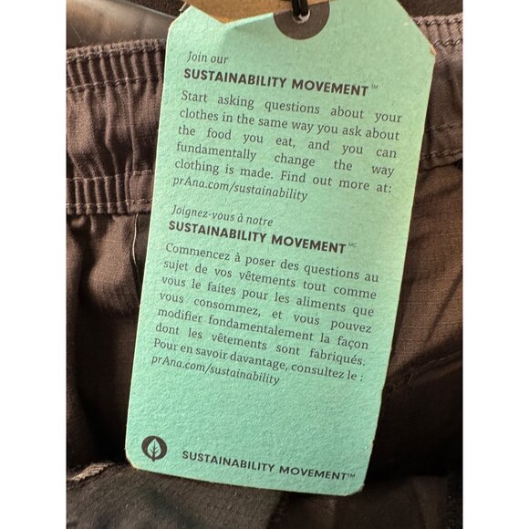 Prana Double Peak E Waist Size XL Mens Shorts Pockets 8” Inseam NWT - Picture 9 of 13